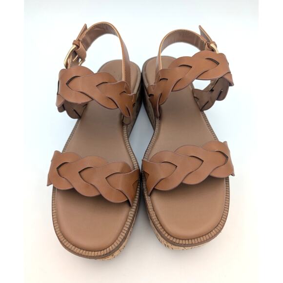 Nordstrom Rack Pennie Braided Platform Sandal Women's Brown Size US8M - Picture 3 of 9